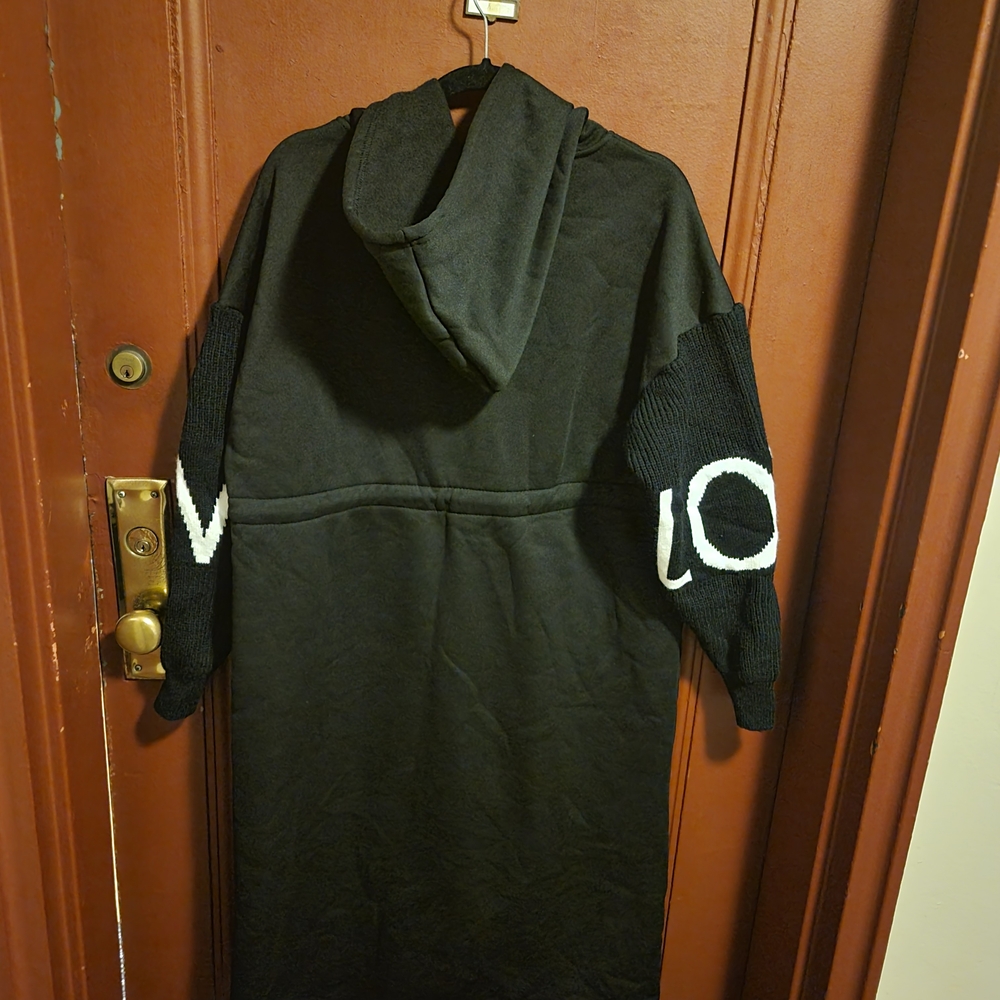 Source Unknown Women' Full Length Zip-Up Black Co… - image 7